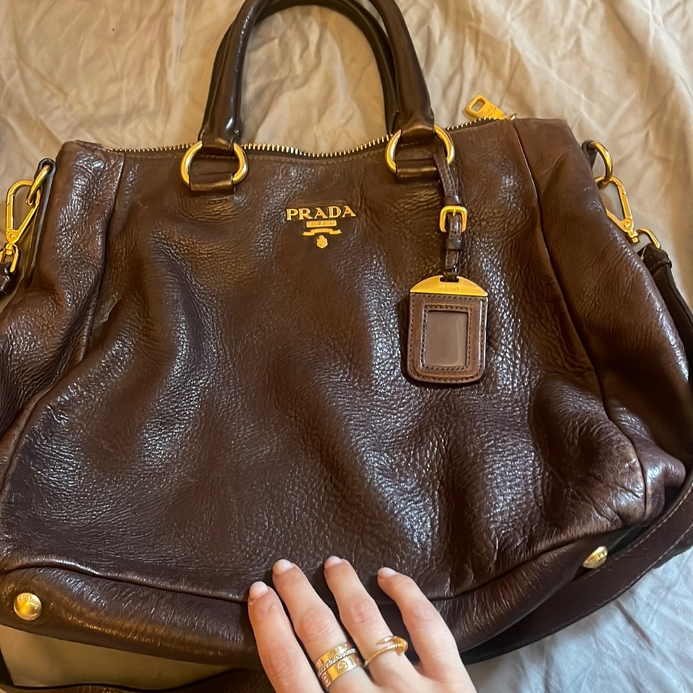 Prada bag deerskin shoulder bag - rare